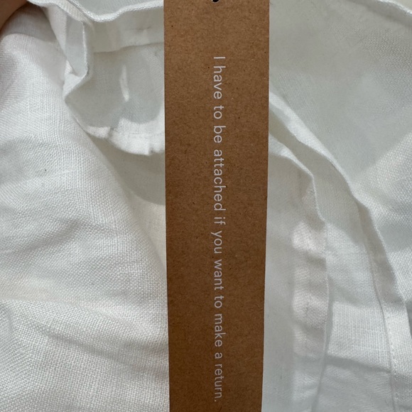 NWT Reformation Bucatini Linen midi dress in white - Picture 9 of 12